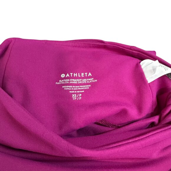 Athleta Elation Straight Leg Pants Magenta XS Petite – Preowned - Picture 5 of 8